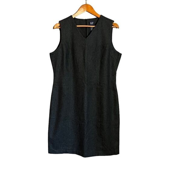 NWT! Gap dark grey wool blend sleeveless dress - Picture 1 of 9